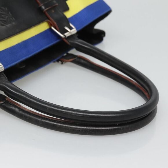 Loewe Anagram Black Canvas Tote Bag (Pre-Owned) - Picture 5 of 16